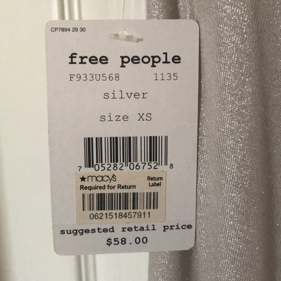 Free People Tunic Silver XS - Picture 3 of 5